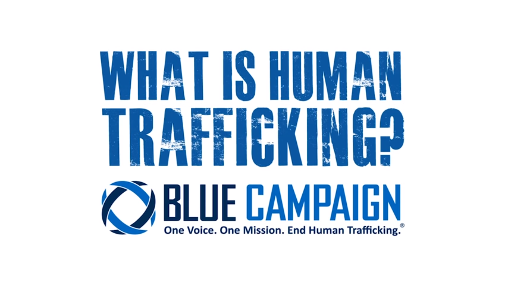 Human trafficking awareness graphic